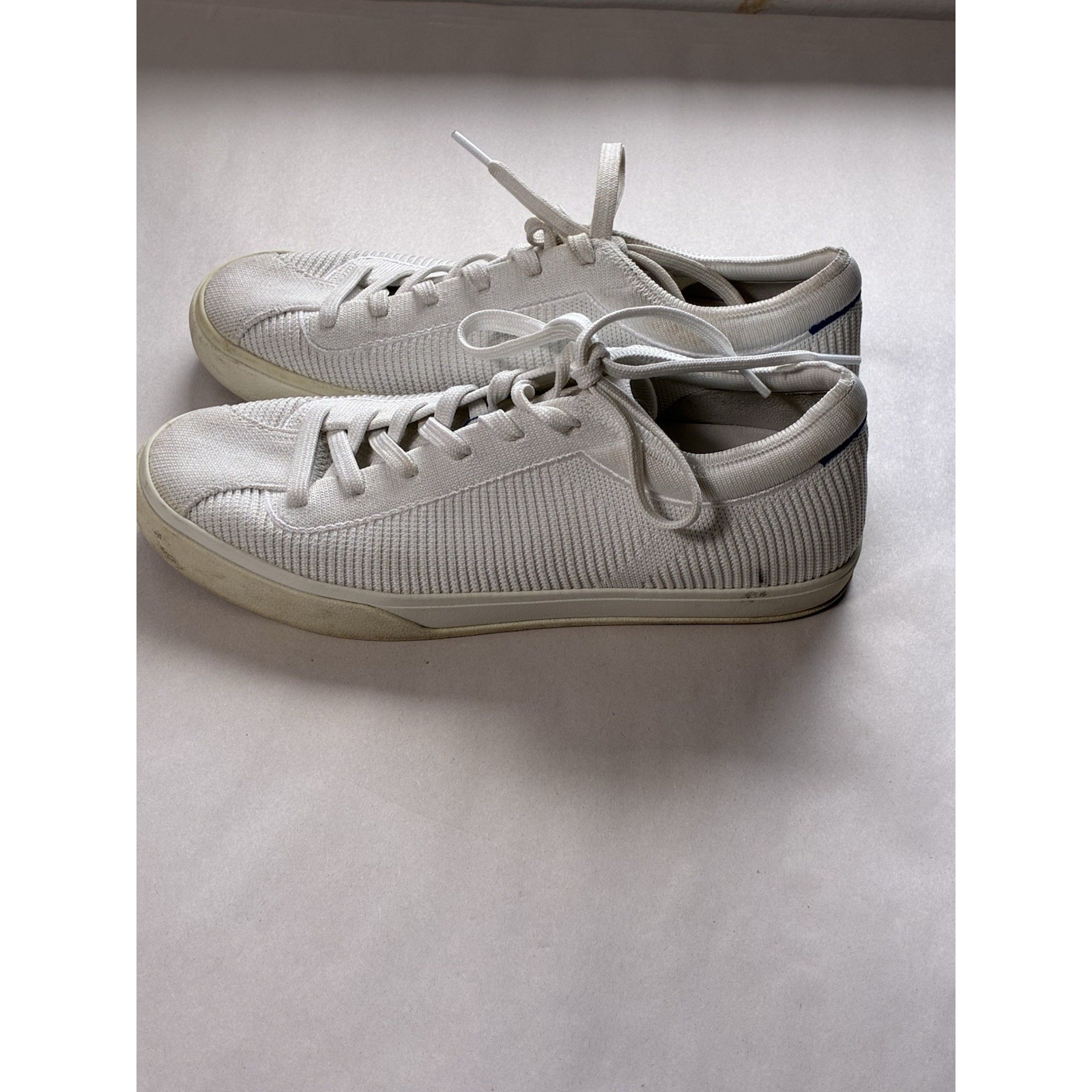 Rothy's Women's The Lace Up Sneakers White Sz 9 Casual Neutral